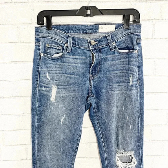 Pistola Mid Rise Distressed Skinny Jeans Women's Waist Size 26 - Picture 3 of 8